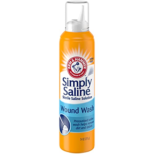 Arm & Hammer Simply Saline Wound Wash 7.4 Ounce - 6 Pack