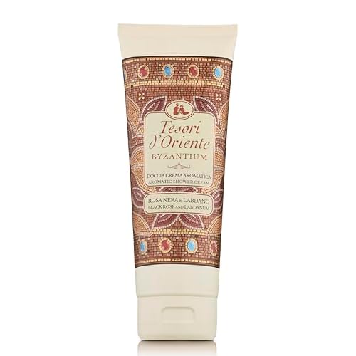 Tesori d'Oriente Shower Cream Gel Womens, Moisturizing Body Wash For Women, Travel Size Body Gel with Skin Care Essentials-250 Ml-8.45us Fl Oz-[Italian Import ]-(Byzantium)