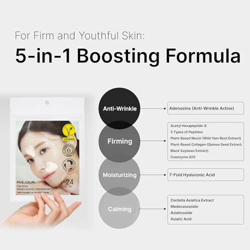 Anti-Wrinkle Patches Face Lifting with Hydrolyzed Collagen?Invisible Forehead, Eye, Smile Line Anti-Wrinkle Tape, K-Beauty Overnight Korean Skincare for Women?Facial Self Care (48 Patches-2PK)