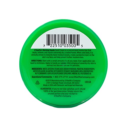 O'Keeffe's Working Hands Hand Cream in Jar (3 Pack), 3.4 oz