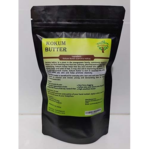 Kokum Butter - Light, Firm Butter, Use to Make Soap, Lotion Bars, Lip Balm, Body Butter - Scent-Free (4 Oz)