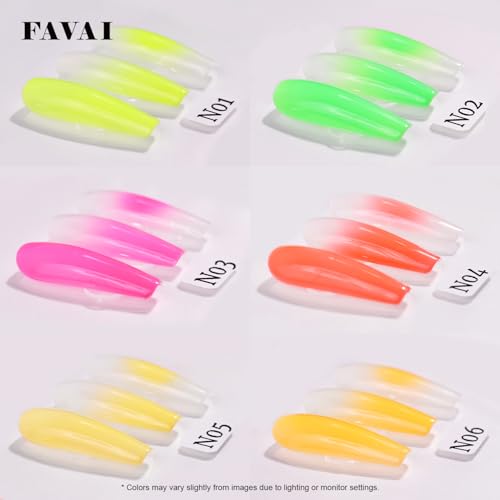 FAVAI Airbrush Gel Nail Polish, 24 Colors, No Dilution,Acetone-Free,French Manicure,Ombre Nail Art,DIY,Salon Quality Nail Supplies,Perfect Gifts for Girls & Women