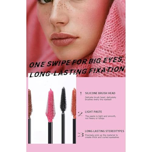 Washable Mascara Eye Makeup, Lengthening,Volumizing Mascara, Long-Wearing Makeup Brown-2