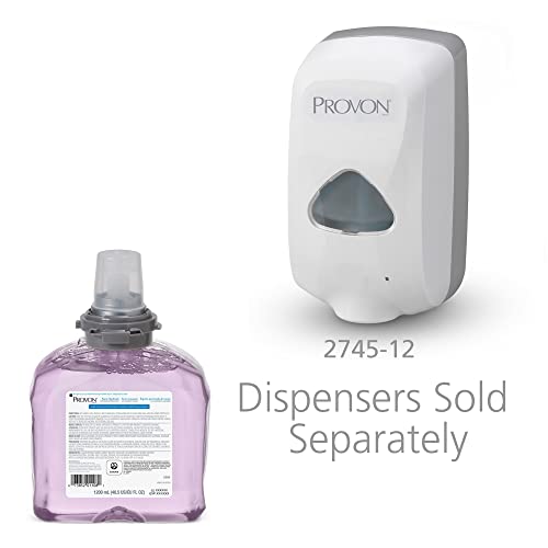 GOJO PROVON Foaming Handwash with Advanced Moisturizers, Cranberry Fragrance, 1200 mL Foam Hand Soap Refill for PROVON TFX Touch-Free Dispenser (Pack of 2) - 5385-02