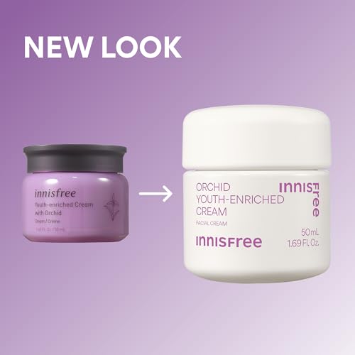 innisfree Orchid Youth-Enriched Cream, Korean Face Moisturizer for Firming, Hydration, and Youthful Skin