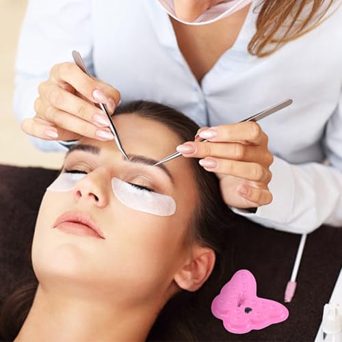 Disposable Plastic Eyelash Flower Glue Ring Lash Extension Blossom Holder Cup (#3 butterfly)