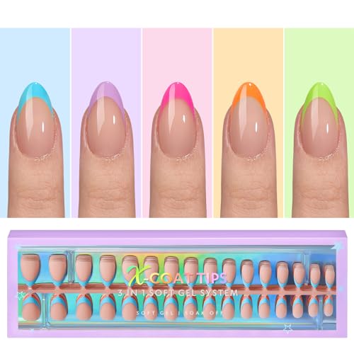 btartboxnails XCOATTIPS French Nails Nail Tips Builder Gel Set