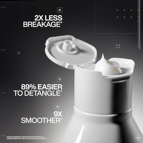 Redken Acidic Bonding Concentrate Shampoo For Damaged Hair Repair - Strengthens and Repairs Weak and Brittle Hair, Sulfate-Free, With Citric Acid