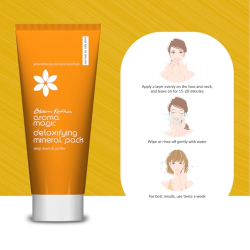 Aroma Magic Detoxifying Face Pack for Normal to Oily Skin | Deep Cleansing Mineral Pack with Sandalwood | Purifies Pores, Enhances Complexion & Repairs Tired Skin | 3.53 Oz (100g)