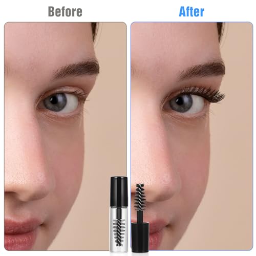 30Pcs Empty Mascara Tube with Eyelash Wand 2ml Mascara Bottles with Brush Rubber Inserts Mini Eyelashes Cream Container Bottle for Travel Small Sample Size Eyelash Growth packing