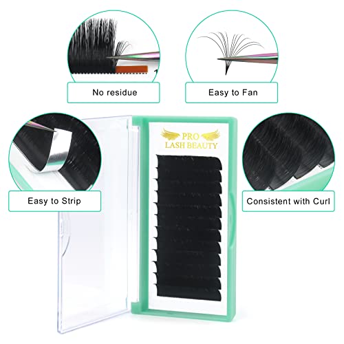 Easy Fan Volume Lash Extensions C-0.05-20 Rapid Blooming Lashes Mega Volume Eyelash Extensions C D curl Rapid Fanning Blooming Eyelash Extensions(C-0.05,20mm)