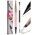 Microblading Eyebrow Pencil for Women, Waterproof Eyebrow Pen with Micro-Fork Tip & Precise Brush-Tip, Natural Hair-Like Brows, Long-Lasting Smudge-Proof Eye Brow Tint,Light Brown,1 Pack