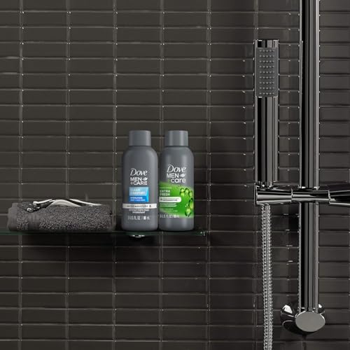 Dove Men+Care Body & Face Wash Variety 2-Pack ??Extra Fresh + Clean Comfort, Travel Essentials, 3 Oz Ea
