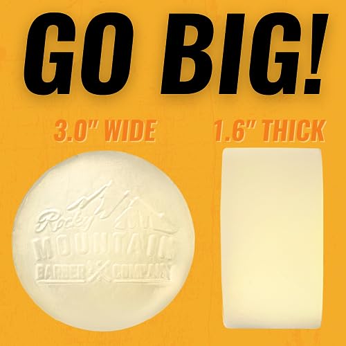 Men¡¯s All-in-One Shampoo & Body Soap Bars ? Extra Thick 1.6¡± Glycerin Hair & Body Soap Bars - 2 Soaps - Spiced Sawdust Scent - with Coconut Oil, Oat Protein & Cedarwood Oil - Made in USA - 14.5 oz