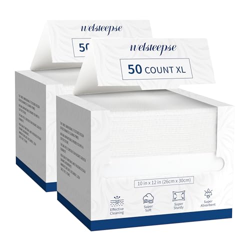 Disposable Face Towelettes, Makeup Remover Dry Wipes, Ultra Soft, 100% Biobased 100 PCS