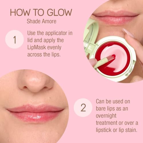 NATURE WELL Vanilla Glaze Hydrating Lip Mask For A Softer, Smoother, Plumper Pout, Nourish & Moisturize Dry Cracked Lips, Made With Shea Butter & Vitamin C, Clean Formula, 0.70 Ounce Each (Pack of 2)