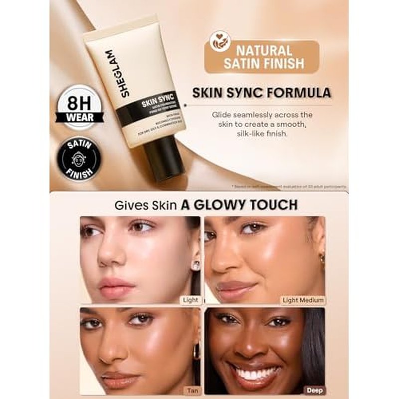 SHEGLAM Skin Sync Satin Foundation-Nude