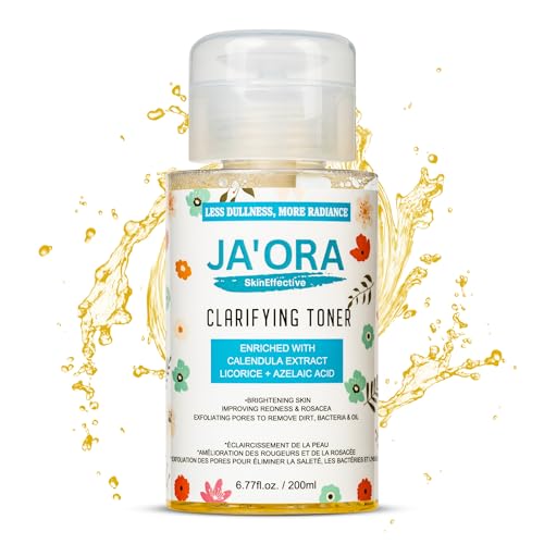 Clarifying Face Toner ? Calendula Extract, Azelaic Acid & Ivy Leaf for Balanced, Hydrated & Revitalized Skin | Alcohol-Free, Unscented Toner for All Skin Types (200ML / 6.76 FL.OZ)