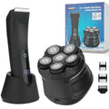 SUNNOW Body Hair Trimmer & Head Shavers for Bald Men, Ball Pubic Hair Trimmer, Head Electric Shavers Razor Kit, Ball Body Groomer for Bikini/Groin/Grooming
