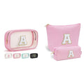 YOOLIFE Personalized Teen Girl Gifts Initial Cute Cosmetic Makeup Bag