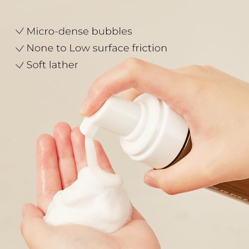 Fraijour Artemisia Bubble Facial Foam ? Korean Instant Foaming Face Cleanser for Dry & Sensitive Skin, Hydrating & Gentle Daily Wash, pH Balanced with Plant Extracts, Touchless Dispensing, 7.05 oz.