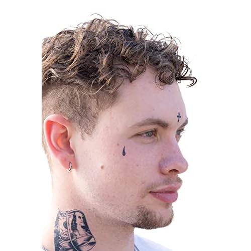 Temporary Tattoos ? Volume I ? 10-Piece Set | Teardrop, Praying Hands, Cross & More | Water-Transfer Fake Tattoos for Face & Body ? Classic OG Thug Life Collection