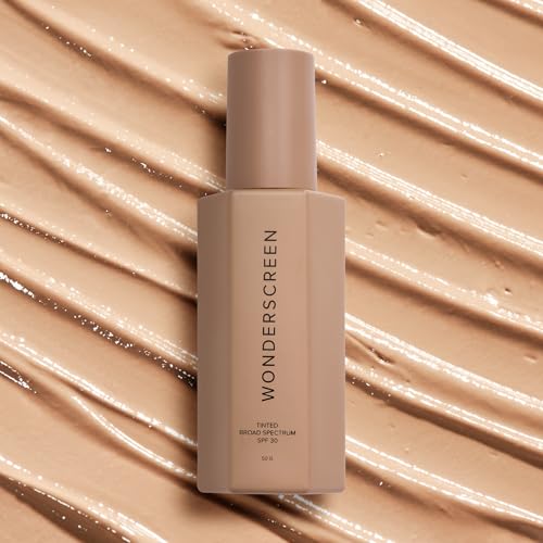 DIME Beauty Tinted Glow Wonderscreen SPF 30, Mineral Sunscreen for Face with 19% Zinc Oxide, Tinted Moisturizer with SPF, 50 g (Medium)