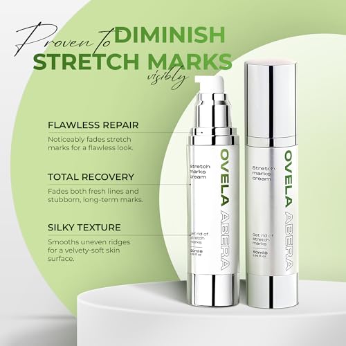 Abera Maternity Stretch Mark Cream for Pregnancy and Weight Fluctuations, Stretch Mark Treatment Pregnancy Must Haves, Deep Stretch Mark Removal