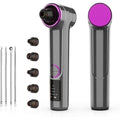 Blackhead Remover Vacuum, Pore Vacuum Cleaner with Heating, 3 Suction Levels & 9 Modes, Facial Pore Cleaner Tool for Nose, T-Zone, Chin, 5 Replaceable Heads, USB Rechargeable Comedone Extractor Kit