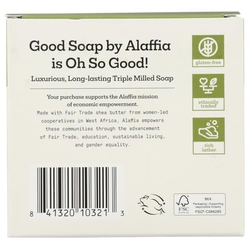 ALAFFIA Peppermint Good Soap Value Pack 4 Count, 20 OZ