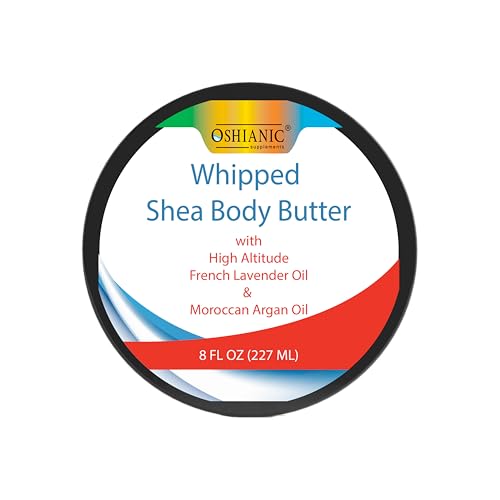 Whipped Shea Body Butter with French Lavender and Moroccan Argan Oil, 8 fl oz