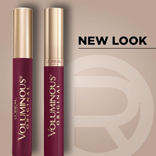 L'Oreal Paris Voluminous Original Volume Building Mascara Bundle, 0.26 Fl Oz, Carbon Black & Deep Burgundy