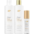 Dove Bond Strength Shampoo & Conditioner Set + Hair Serum Bundle ? Repair Treatment for Damaged and Frizzy Hair (3 Piece Set)