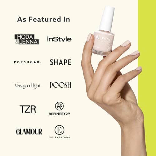 Dazzle Dry Nail Lacquer (Step 3) - Paparazzi Pink - A cool dusty rose pink with purple undertones. Full coverage cream. (0.5 fl oz)
