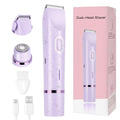 Women's Bikini Trimmer, 2-in-1 Electric Shaver for Bikini Line, Legs, Underarms, Face - Waterproof Women's Electric Shaver for Sensitive Skin, USB Rechargeable