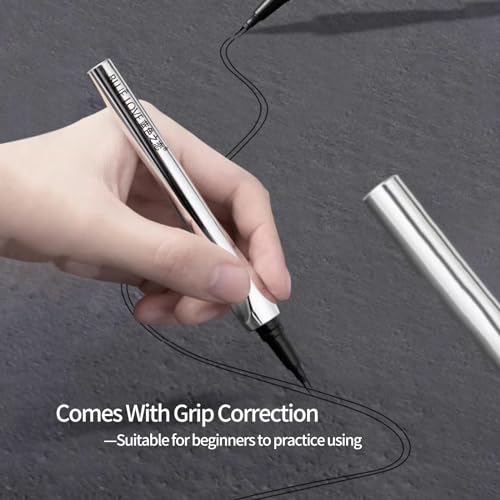 BLUE LOVE 2PCS Two-Prong Eyebrow Pen, Upgrade 2 Tipped Eye Brow Pencils for Women, Waterproof Lasting All-Day Eye Makeup with Microblading Brow Pen with Hair Like Strokes (2PCS Brown)