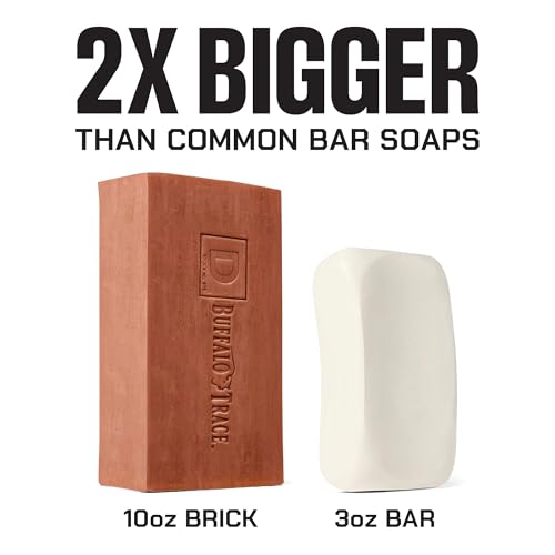 Duke Cannon Supply Co. Extra Large Bar Soap Bundle - Men's Natural Bar Soap with Masculine Scents - Big American Bourbon USA-made soap - All Skin Types -Big Brick of Soap - Bourbon,10 oz (6 Pack)