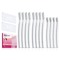 SINAHET Dermaplaning Tool (12 Count), Professional Face Razors for Women, Facial and Eyebrow Hair Removal, Gentle Skin Exfoliation Blade