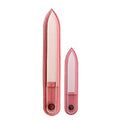 Perfect Formula Glass Nail File (Set of 2) - Crystal Nail Files with Case, Professional Czech Glass Nail File