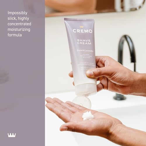 Cremo Women¡¯s Shaving Cream Sensitive Skin, Moisturizing, French Lavender, Ultra-Slick Shave Cream for Women, Fights Nicks, Cuts and Razor Burn, 6 Fl Oz