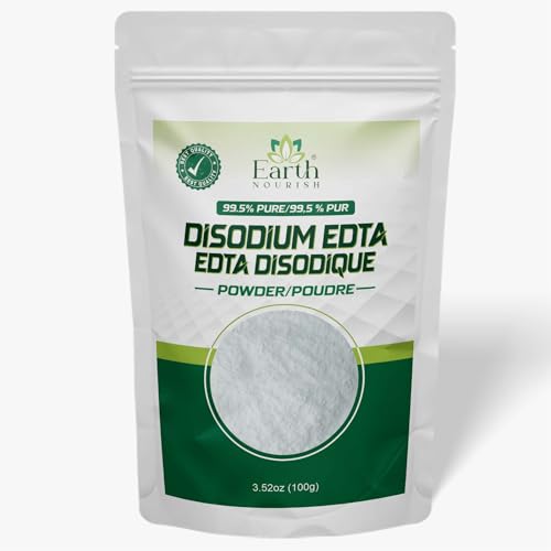 Disodium EDTA - 3.52 Oz / 100g | Pure Cosmetic Grade Raw Material White Crystalline Powder for DIY Body Soaps, Hair Shampoo & Conditioner, Facewashes Foam Builder & Cleanser