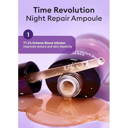 MISSHA Time Revolution Night Repair 5X Gift Set Night Repair Ampoule and Cream 5X, The First Essence 5X for Youthful, Glass Skin, Korean Skin Care