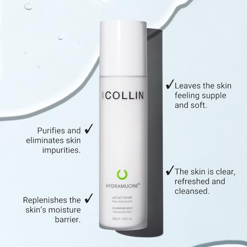 G.M. COLLIN Hydramucine Cleansing Milk | Gentle Face Wash for Dehydrated Skin | Eliminates Skin Impurities and Removes Make-up