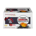 patanjali Turmeric Charcoal Body Cleanser Bar 125g | Detoxifying Herbal Soap with Activated Charcoal & Turmeric | Deep Cleansing for Oily, Acne?Prone & Dull Skin