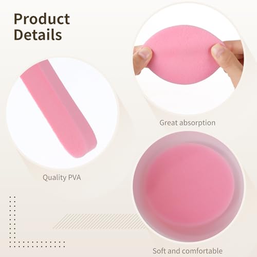 360 Pcs Compressed Facial Sponges for Estheticians - PVA Makeup Sponges Compact and Soft, Ideal for Daily Skincare and Makeup Application, Pink