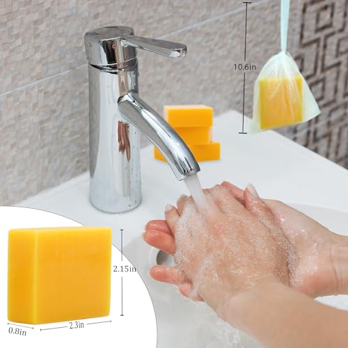 3 Pack Turmeric Soap Bar for Face & Body Cleanser, Organic Turmeric Soap, Smooth Skin and Moisturizing, All Natural Tumeric Soap, Handmade Turmeric Face Soap Ginger Soap, 3.53oz ¡¿ 3