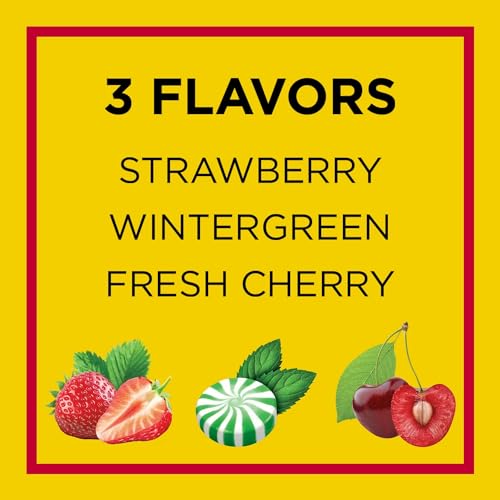Carmex Daily Care Moisturizing Lip Balm Stick, Cherry, Strawberry, Wintergreen, SPF 15, 0.45 oz, 3 Ct (4 pack) (Bundle)