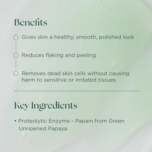 Marini SkinSolutions Clean Zyme - Exfoliating Face Cleanser with Proteolytic Enzymes (Papain from Green Unripened Papaya) - Cruelty Free - Made in the USA - 6 fl oz