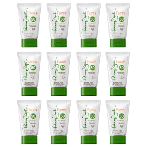 Panama Jack Faces Sunscreen Lotion - SPF 30, Broad Spectrum UVA/UVB Protection, Hypoallergenic, PABA, Paraben, & Gluten Free, 3 FL OZ (Pack of 6)