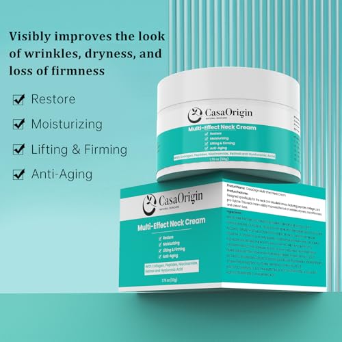 Neck and D?collet? Cream for Wrinkles, Skin Tightening, and Lifting, 1.66 Fl Oz Neck Firming Cream, Anti Aging Neck Cream